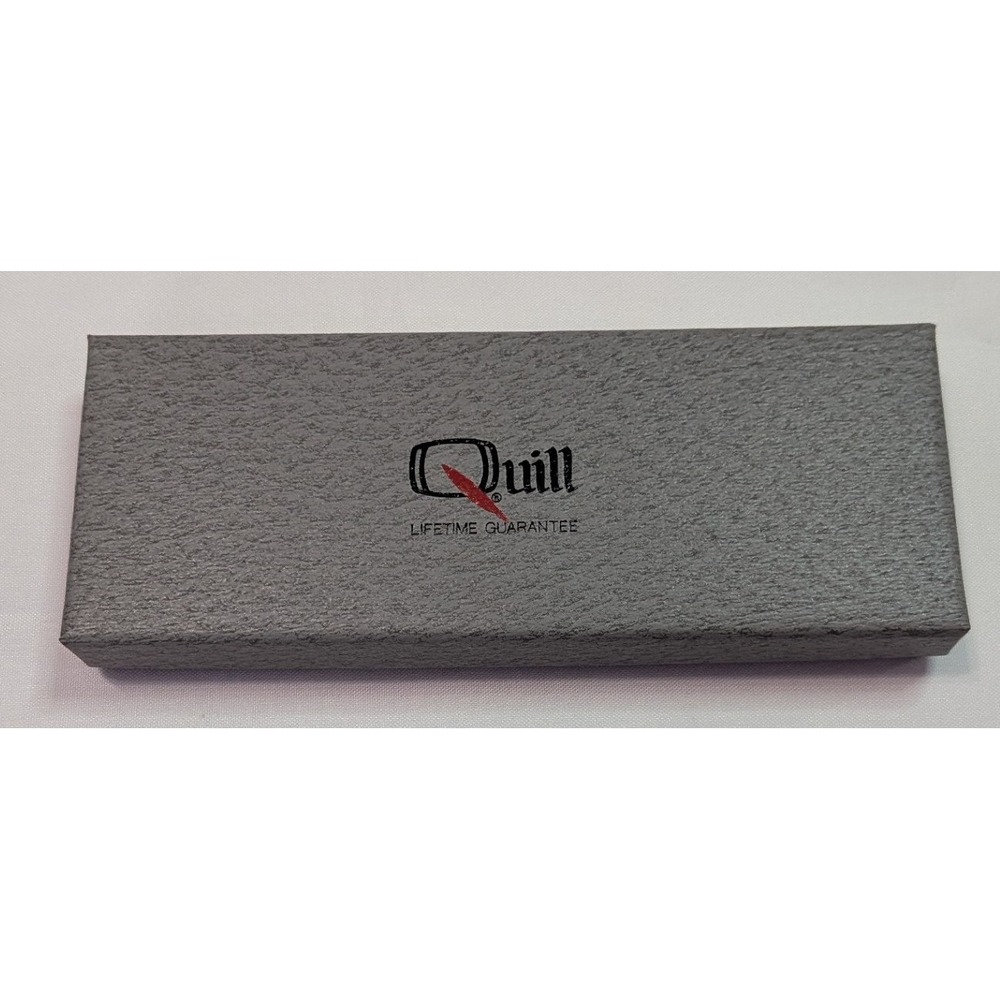 Quill Pen and Pencil Set Unisex OS Black Excellent Matte Gold Trim USA Made Box